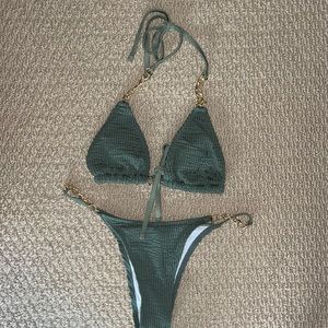 Two Shein bathing suit size medium with chains